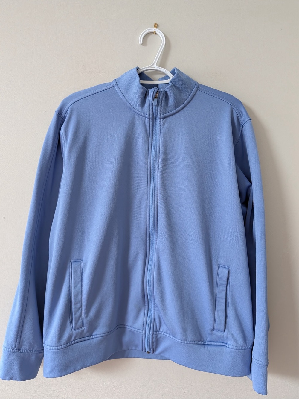 Lands' End Men's Sky Blue Full-Zip Performance Jacket